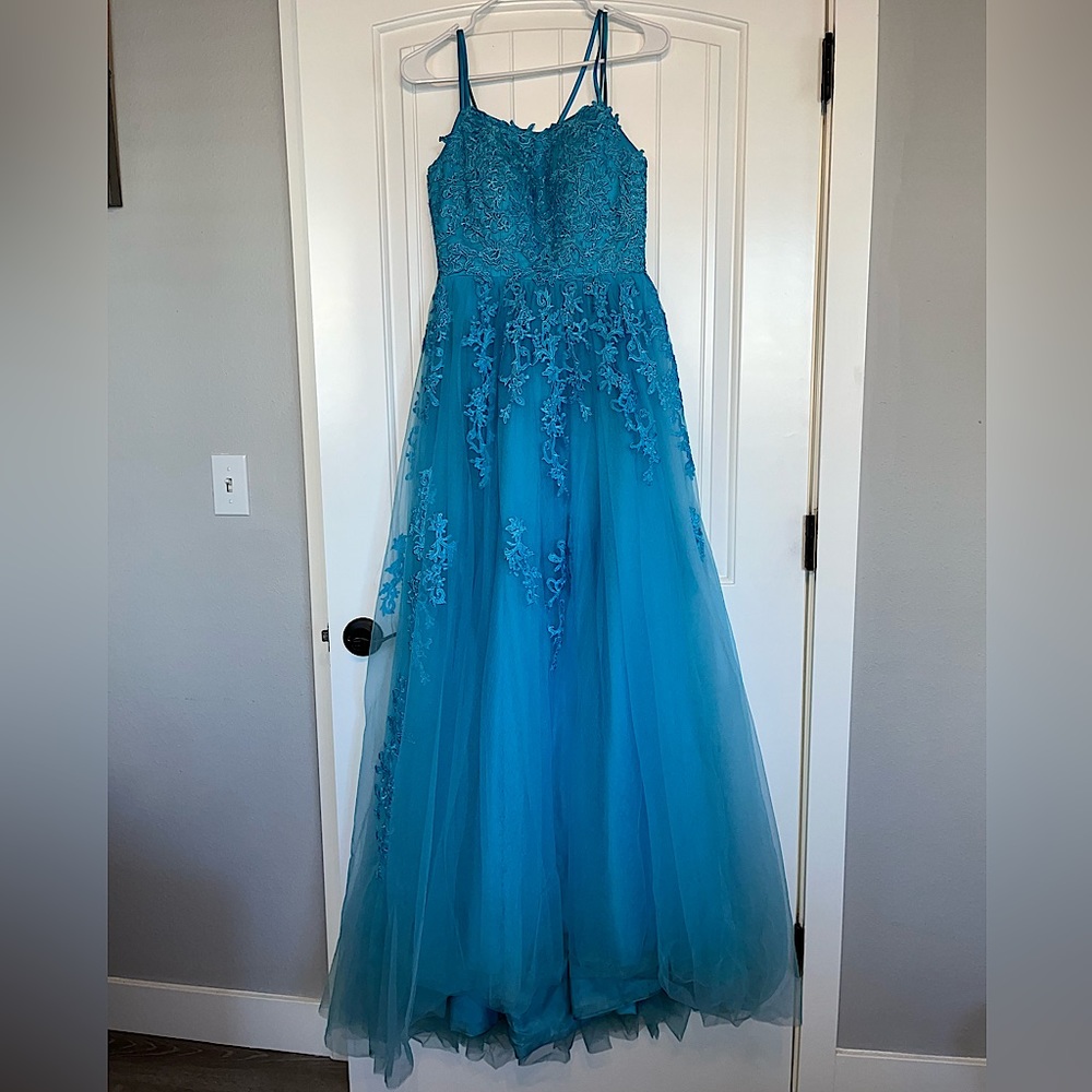 • Stunning Embroidered Prom Dress •